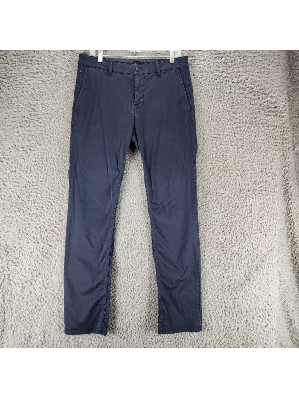 Hugo Boss Pants Mens 32x34 Blue High Rise Regular Fit Straight Leg Chino *Read*